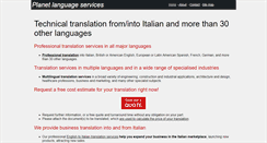 Desktop Screenshot of italiantechnicaltranslations.com
